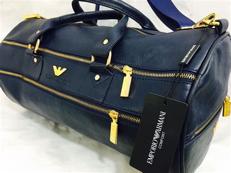 armani man bag replica|emporio armani duffle bag.